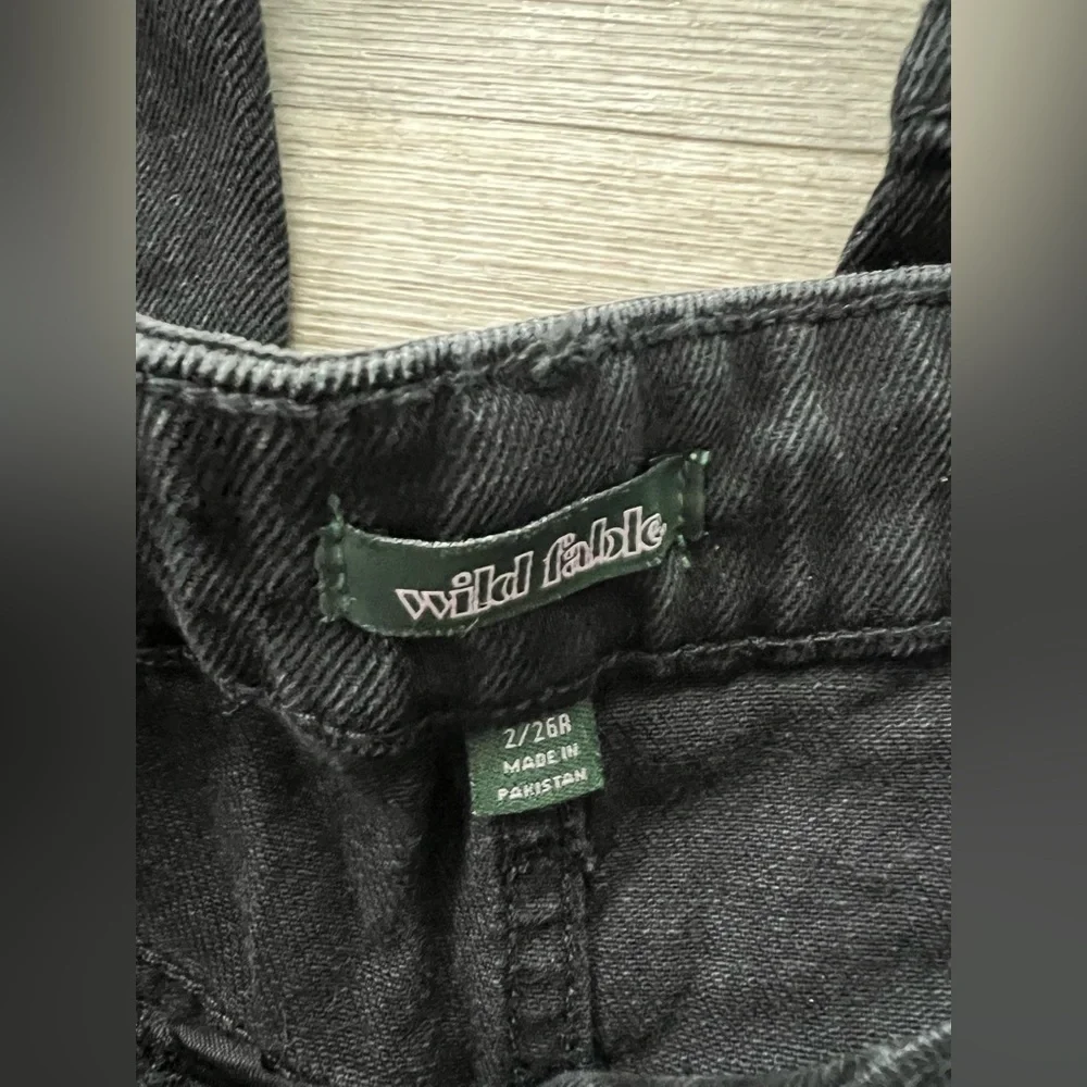 Wild Fable High Rise Black Ripped Jeans - Picture 3 of 5